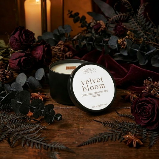 Velvet Bloom Travel Candle