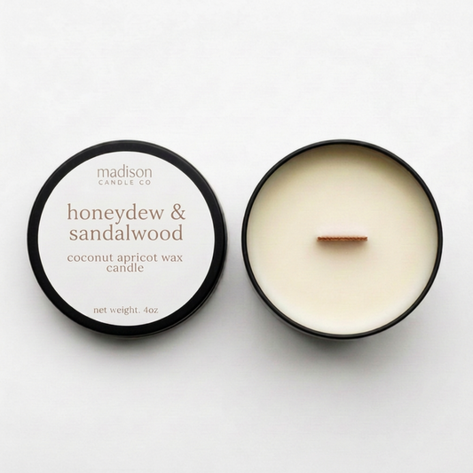 Honeydew + Sandalwood Travel Candle