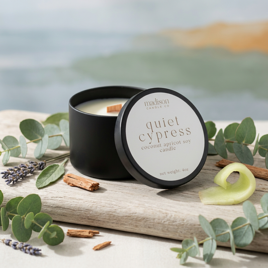 Quiet Cypress Travel Candle