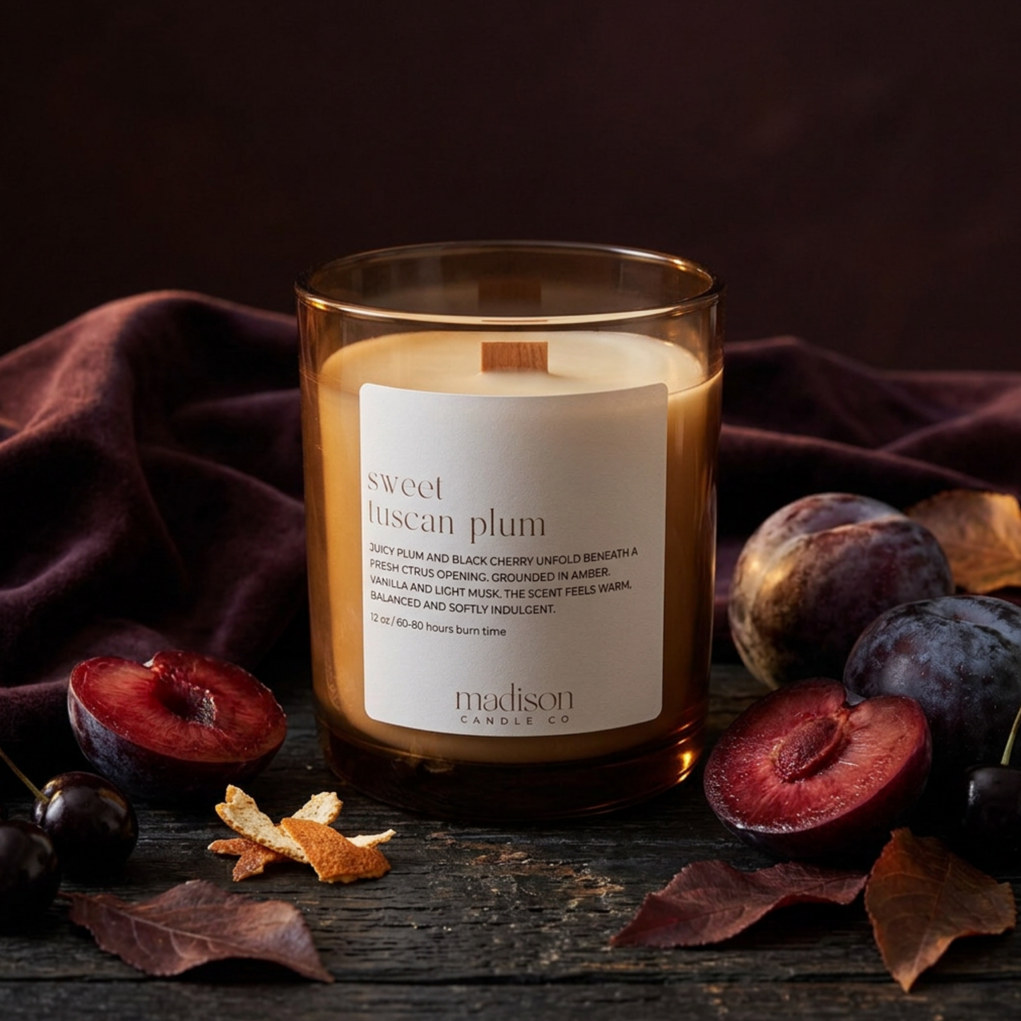 Sweet Tuscan Plum Candle